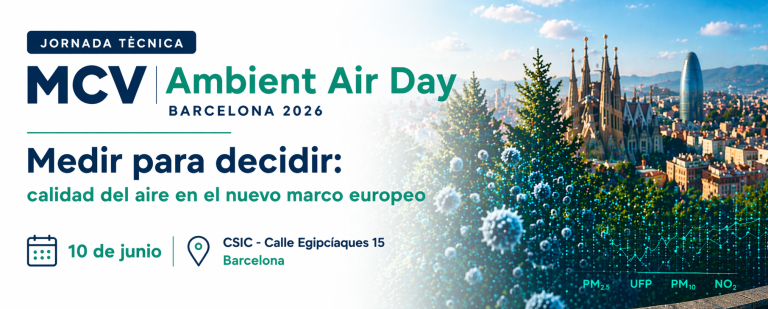El pròxim 10 de juny, MCV organitza l’Ambient Air Day Barcelona 2026, una jornada tècnica pensada per posar sobre la taula alguns dels grans reptes actuals en la mesura i gestió de la qualitat de l’aire.